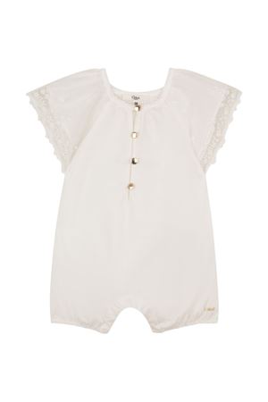 Set tutina e fascia con pizzo panna CHLOÉ KIDS | C20928117